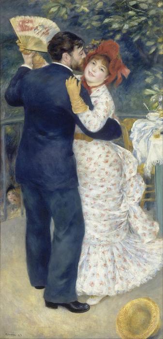 Vidéki tánc - színverzió 1., Pierre Auguste Renoir