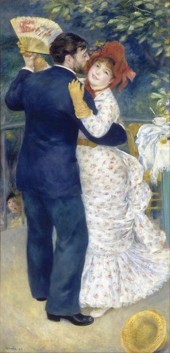 Vidéki tánc - színverzió 2., Pierre Auguste Renoir