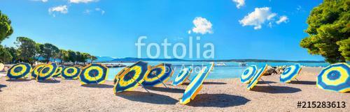 Beach in Crikvenica town. Kvarner bay, Croatia, Premium Kollekció