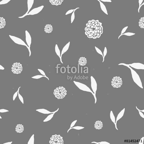Hand Drawn Floral Seamless Pattern, Premium Kollekció