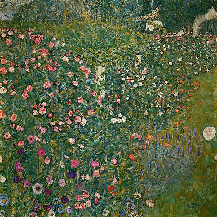 Olasz kert (színverzió 1), Gustav Klimt