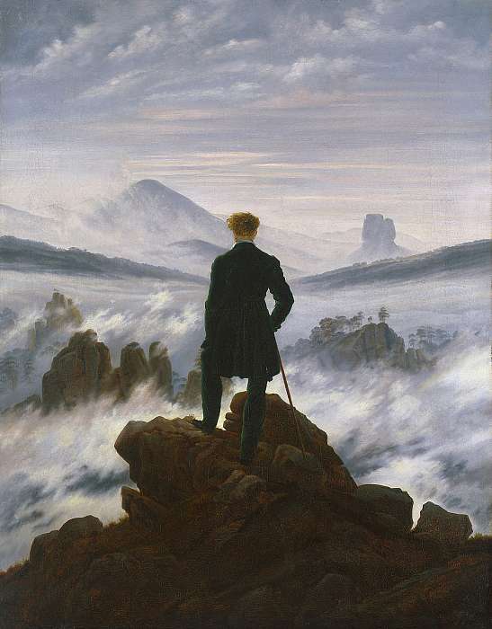 Vándor  a ködtenger felett, Caspar David Friedrich