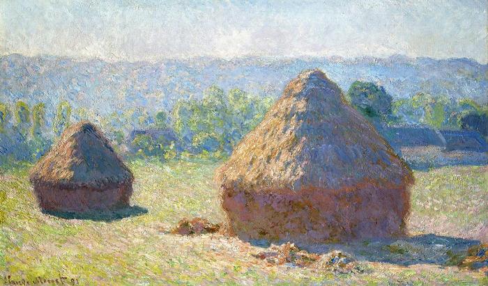 Szénaboglyák, nyár végén (1891), Claude Monet