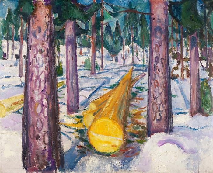 A sárga farönk, Edvard Munch