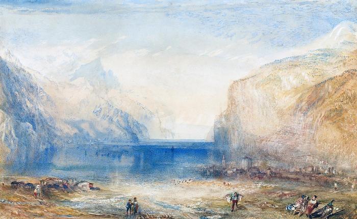 Reggen Flüelenben (színverzió 1), William Turner