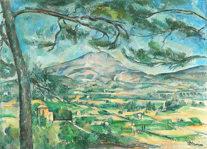 Montagne Sainte-Victoire látképe, Paul Cézanne