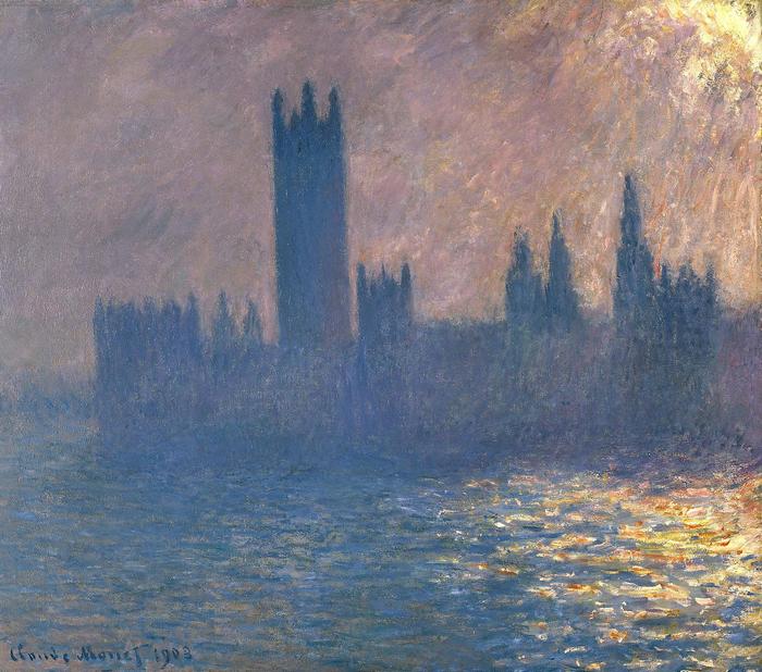 A Londoni Parlement, napsugárral (1903), Claude Monet