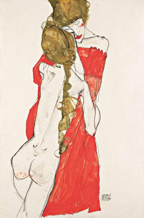 Anya és lánya (1912), Egon Schiele