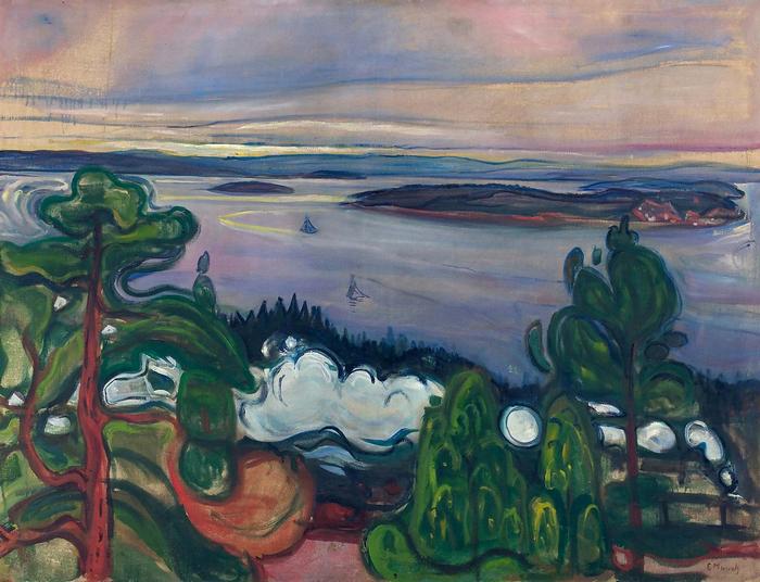 Mozdony füstje, Edvard Munch