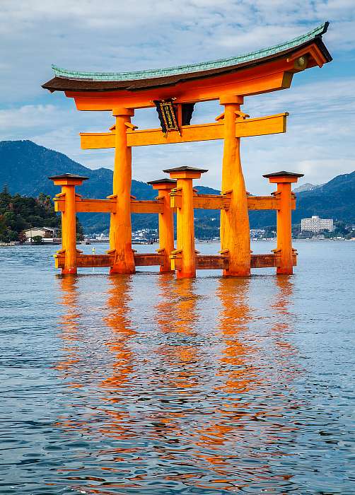 A lebegő Torii kapu, Miyajima sziget, Hiroshima, Japán, Premium Kollekció