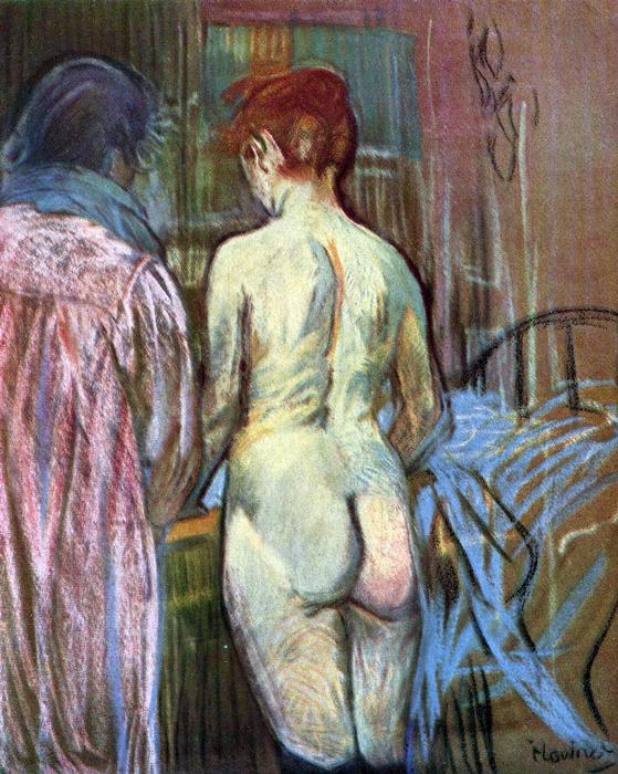 Két lány hátulról, Henri de Toulouse Lautrec