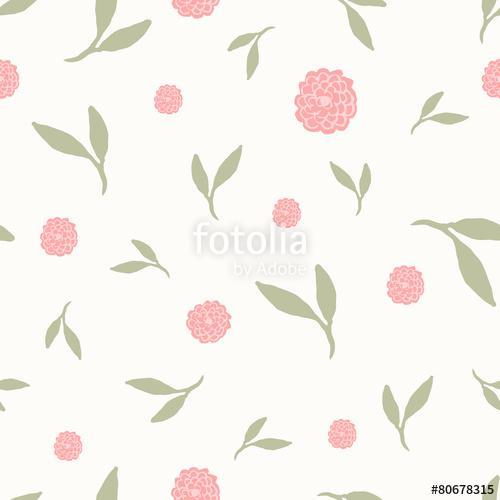 Hand Drawn Floral Seamless Pattern, Premium Kollekció