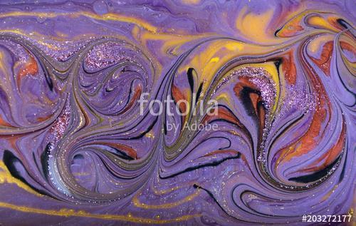 Marble abstract acrylic background. Violet marbling artwork texture. Marbled ripple pattern., Premium Kollekció