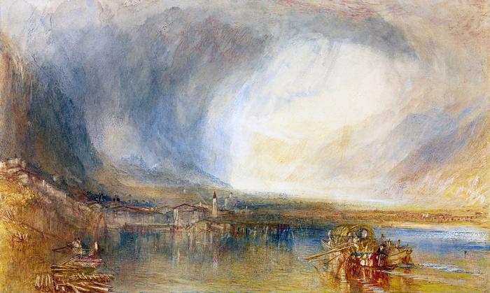 Flüelen látképe (színverzió 1), William Turner