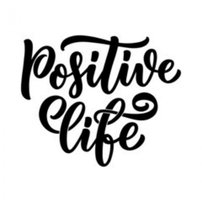 Positive vibe felirat, 