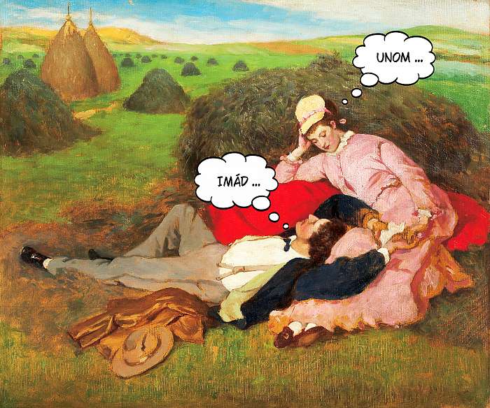 Párdinamikák, unom-imád - Szerelmespár c. festmény alapján (Barokk & Graffiti), Partner Kollekció