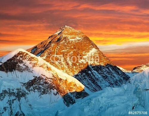Éjszakai kilátás a Mount Everestről a Kala Pattharról, Premium Kollekció