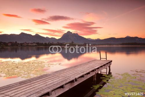 Sunset am Steg am Alpensee, Premium Kollekció