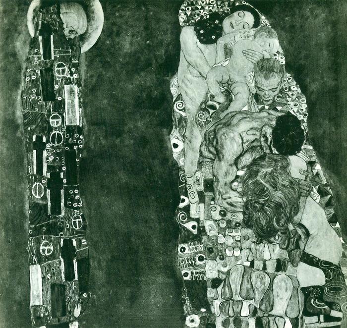 Élet és halál, Gustav Klimt