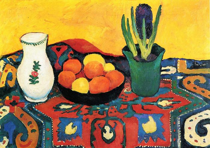 Csendélet jácinttal, August Macke