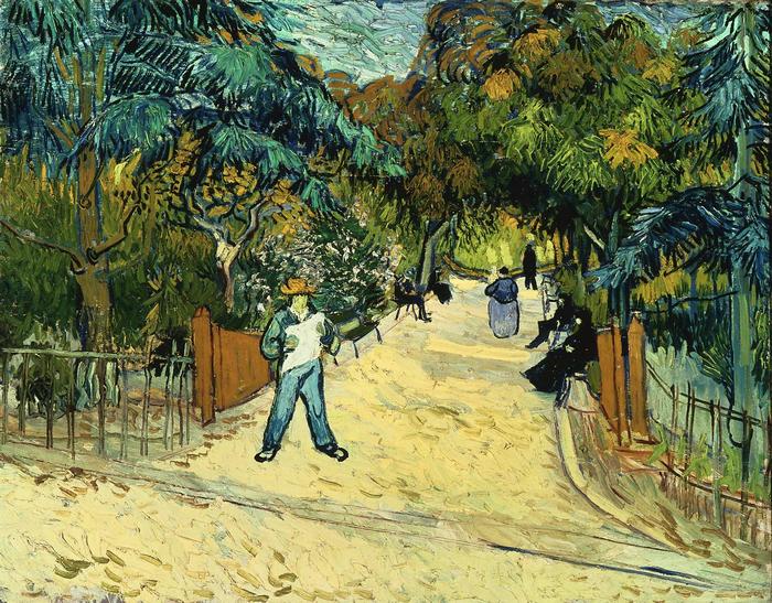 Az Arles-i park bejárata, Vincent Van Gogh