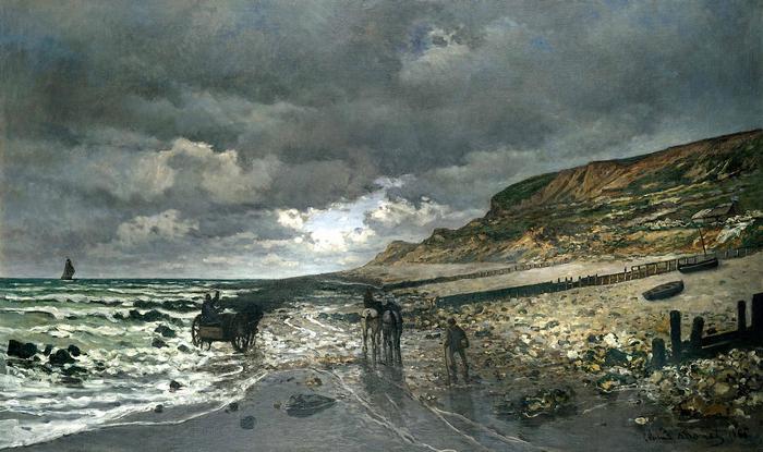 La Pointe de la Hève apálykor (1865), Claude Monet