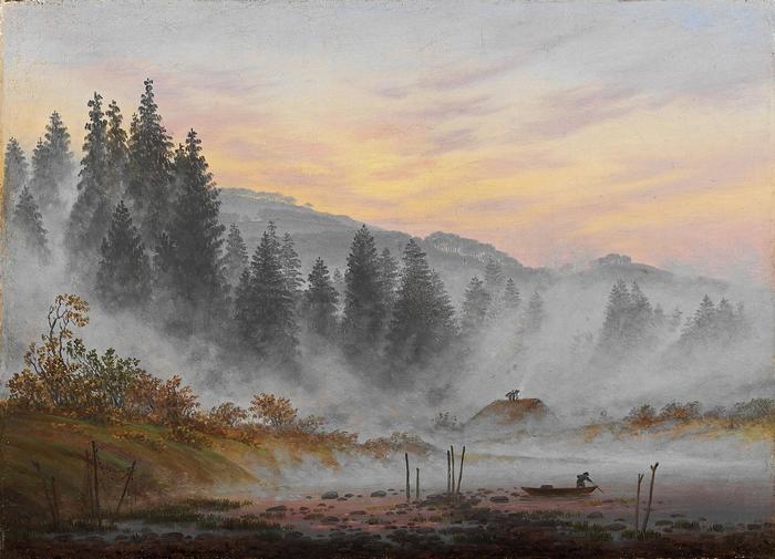 Erdő reggeli ködben, Caspar David Friedrich