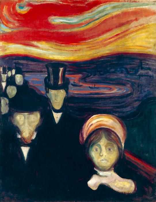 Szorongás, Edvard Munch