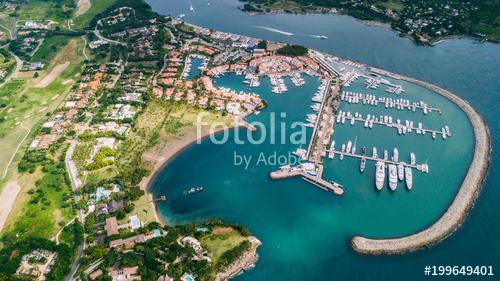 Casa de Campo. Big port for yacht parking. Above, Premium Kollekció