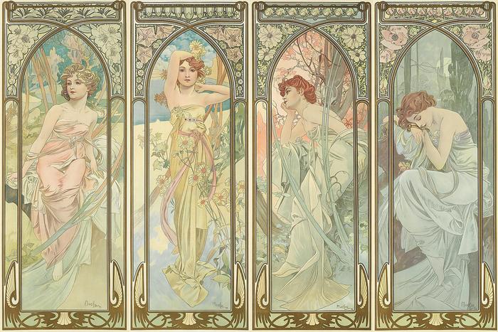 Napszakok, Alfons Mucha