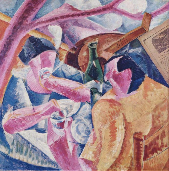 Nápolyi szőlőlugasban, Umberto Boccioni