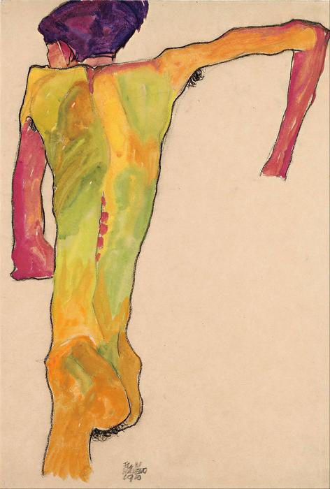 Férfi akt, Egon Schiele