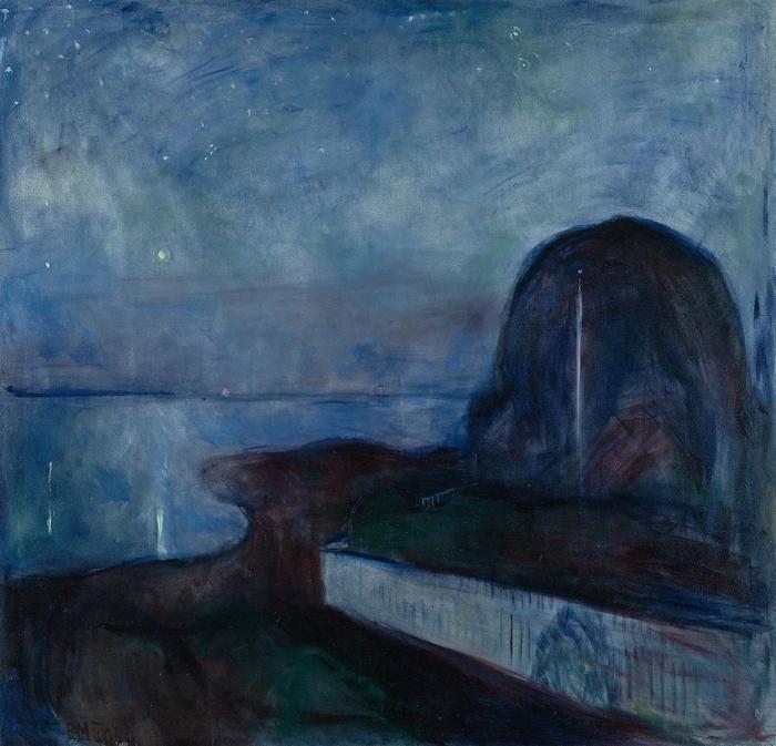 Csillagos éj, Edvard Munch