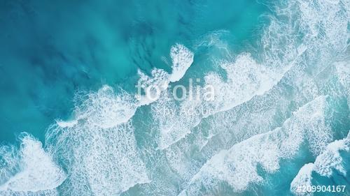 Waves on the beach as a background. Beautiful natural background at the summer time, Premium Kollekció