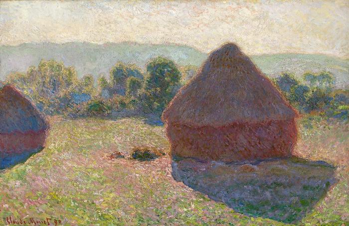 Szénaboglyák, délben  (1890), Claude Monet