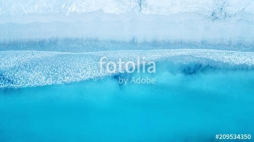 Wave on the beach as a background. Beautiful natural background at the summer time, Premium Kollekció