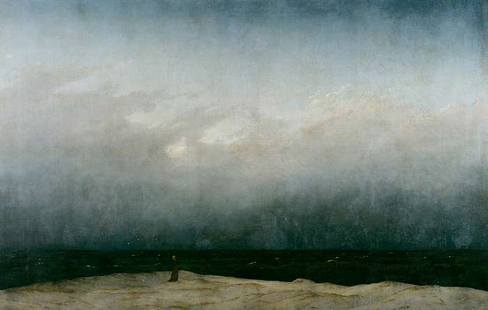 Szerzetes a tengerparton, Caspar David Friedrich