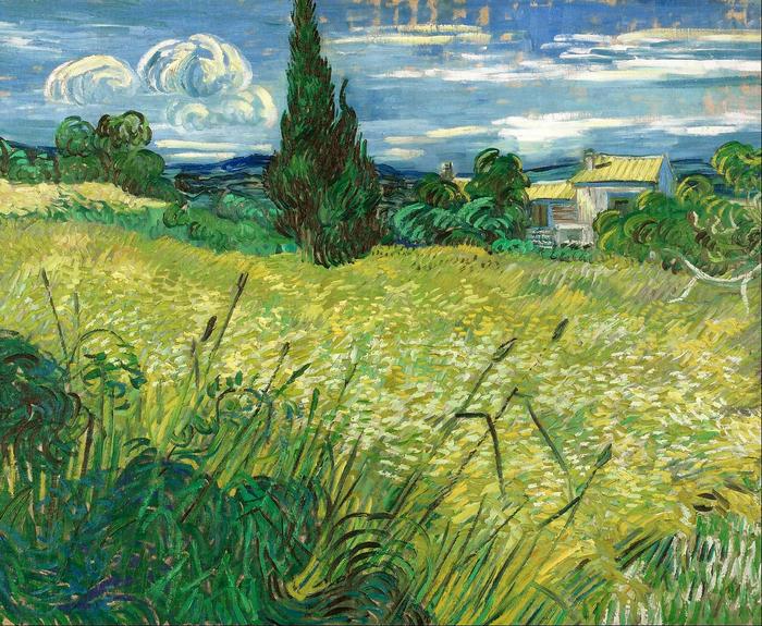 Zöld búzamező ciprussal, Vincent Van Gogh