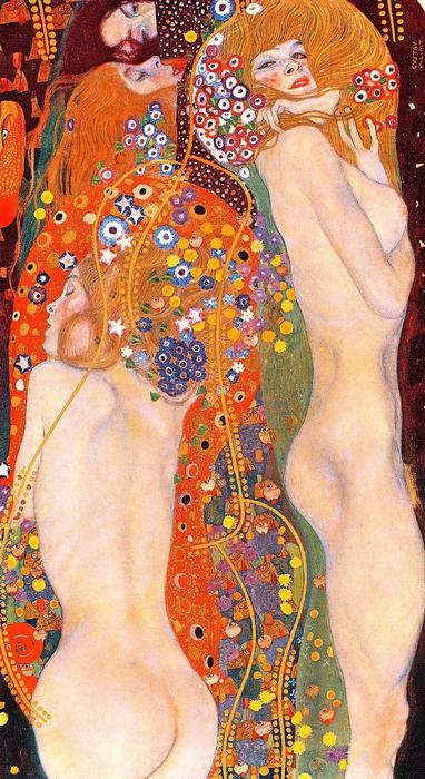 Vízikígyók II. (1906-1907) - színverzió 1 (álló), Gustav Klimt