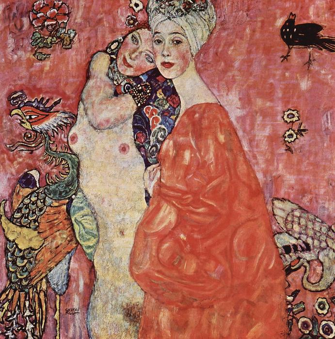 Barátnők (részlet), 1916, Gustav Klimt