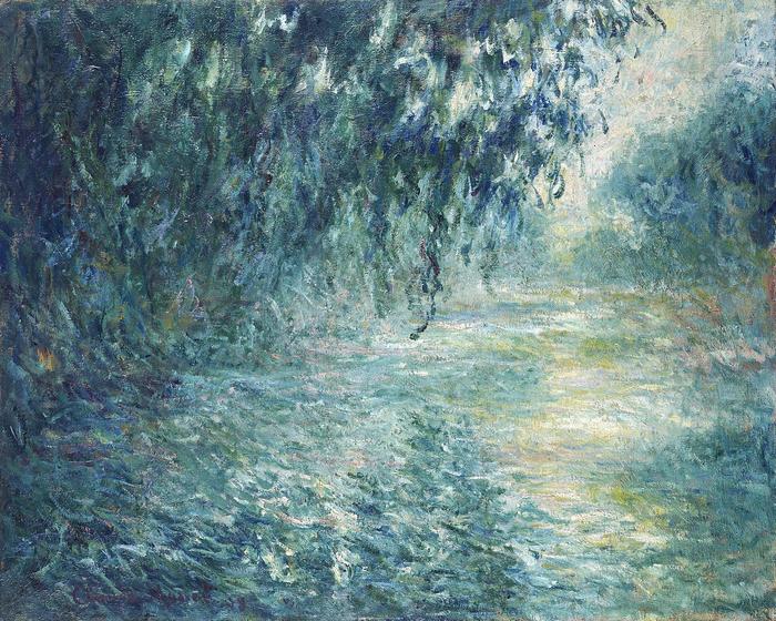 Reggel a Szajnán (1898), Claude Monet
