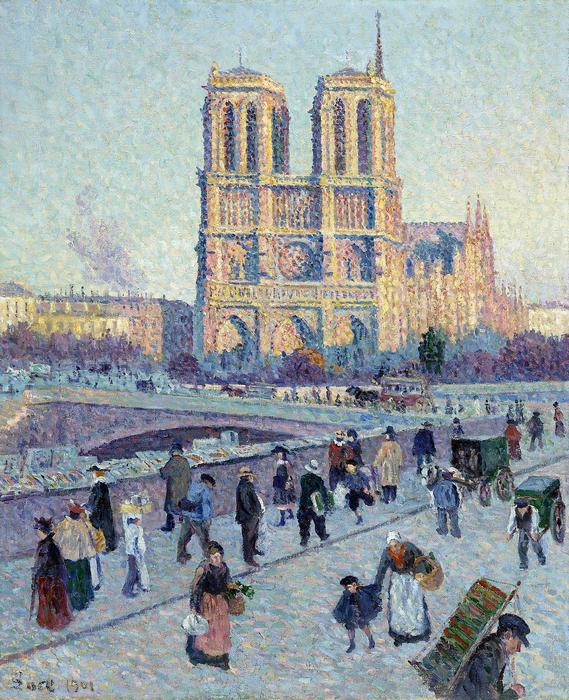 A Saint Michel rakpart és a Notre Dame, Maximilien Luce 