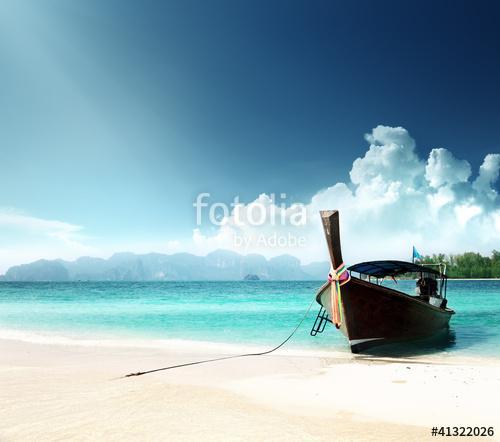 long boat and poda island in Thailand, Premium Kollekció