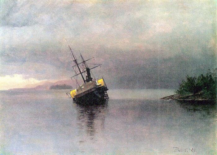 Hajótörés Loringnál, Alaszkában, Albert Bierstadt