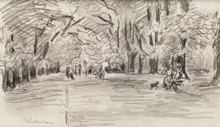 Parkban (grafika), Max Liebermann