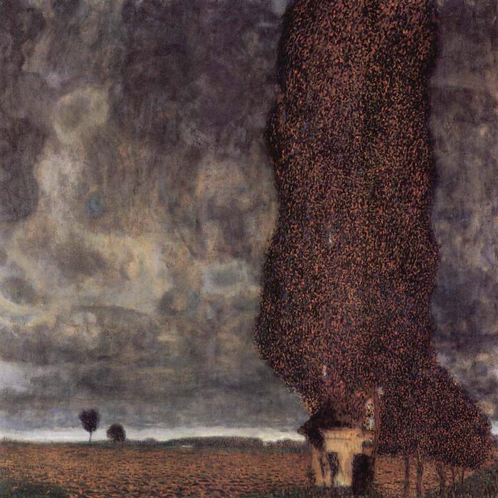 A nagy nyárfa, avagy a kitörő vihar (1903), Gustav Klimt