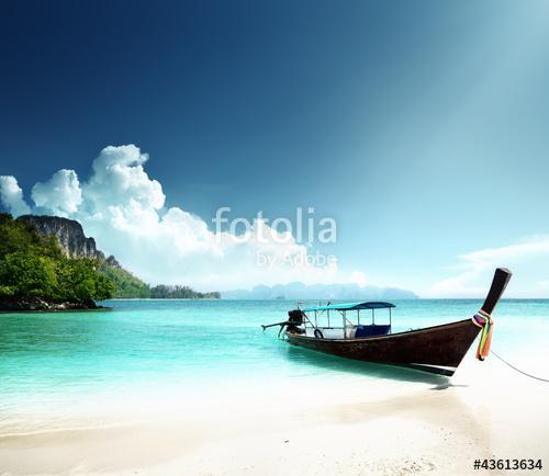 long boat and poda island in Thailand, Premium Kollekció