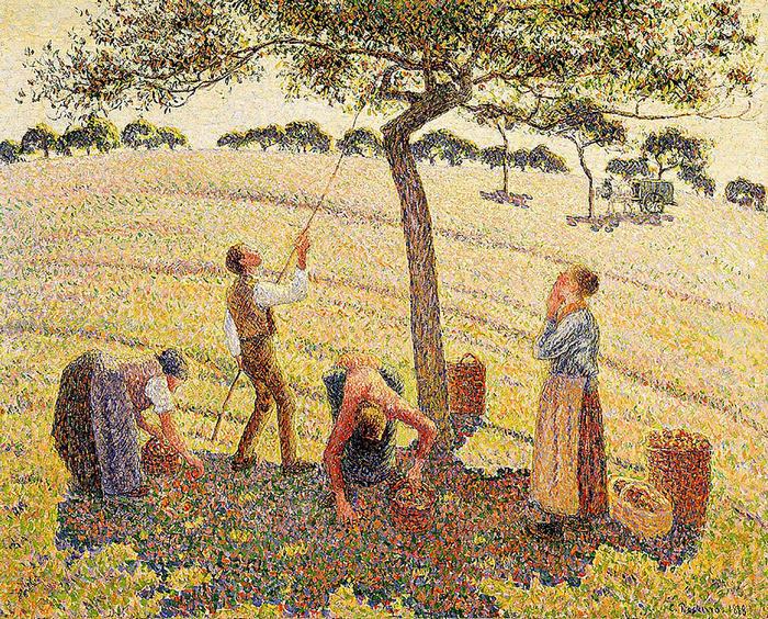 Almaszüret Eragny-ban, Camille Pissarro