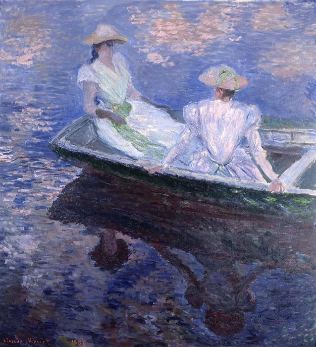 Csónakban (1887), Claude Monet