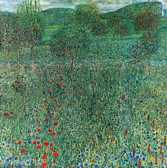 Kert virágokkal, fákkal, Gustav Klimt